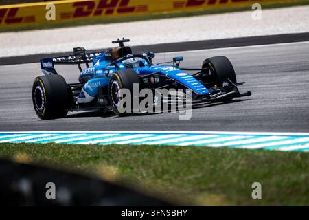 Sepang Circuit, Kuala Lumpur, Malaysia. 2. Oktober. 2026; Alexander Albon aus Thailand und Atlas Williams Racing während des Freien Trainings 1 des Formel-1-Grand-Prix von Bahrain Credit: Jay Hirano/AFLO/Alamy Live News Stockfoto