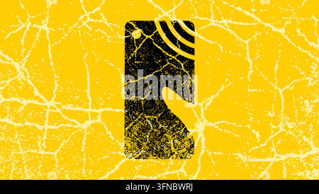 Wifi-Symbol, farbige Vektorillustration Stock Vektor