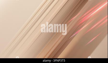 Minimalistische Gradienttextur mit sanften Lichtspuren. Stockfoto
