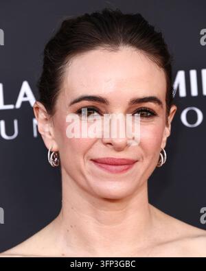 Santa Monica, Vereinigte Staaten. 04. Oktober 2026. SANTA MONICA, LOS ANGELES, KALIFORNIEN, USA - 3. OKTOBER: Danielle Panabaker kommt zur Barbara Berlanti ‚Heroes Gala‘ zur Unterstützung von F Cancer im Barker Hangar am 3. Oktober 2026 in Santa Monica, Los Angeles, Kalifornien, Vereinigte Staaten an. (Foto von Xavier Collin/Image Press Agency) Credit: Image Press Agency/Alamy Live News Stockfoto