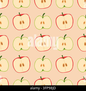 Apple nahtlose Muster Stock Vektor