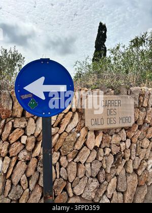 Der Weg zur Cala des Moro Stockfoto