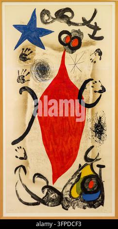 La Grande Écaillère, Die große Austernverkäuferin, 1975, Joan Miró (Barcelona, 1893 - Palma de Mallorca, 1983), Museo de Bellas Artes de Asturias, Oviedo Stockfoto