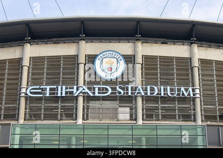 Etihad-Stadion, Manchester, UK. 4. Oktober 2026. Etihad-Stadion, vor dem WSL-Spiel zwischen Manchester City und Arsenal im Etihad-Stadion, Stockfoto
