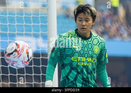 Etihad-Stadion, Manchester, UK. 4. Oktober 2026. Ayaka Yamashita, während des WSL-Spiels zwischen Manchester City und Arsenal im Etihad-Stadion Stockfoto