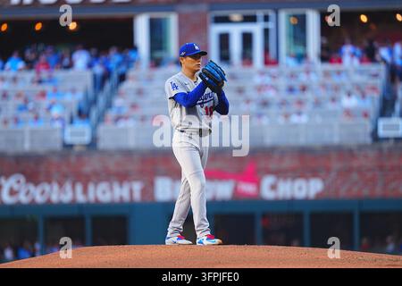 Yoshinobu Yamamoto, (Dodgers) Startpitcher Yoshinobu Yamamoto 6. Okt. 2026 - Baseball : MLB National League Division Series Atlanta Braves vs. Los Angeles Dodgers Ort: Truist Park (Cumberland, Georgia, USA) Credit: Creative 2/AFLO/Alamy Live News Stockfoto