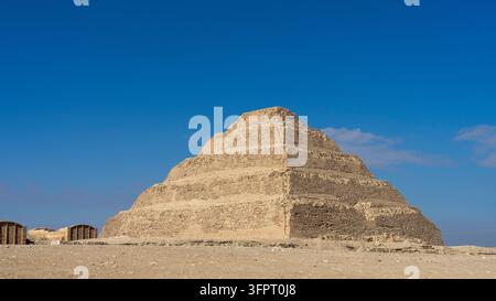 Stufenpyramide des Djoser, Saqqara, Ägypten Stockfoto