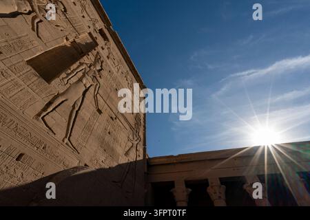 Tempel von Philae, Assuan, Ägypten Stockfoto