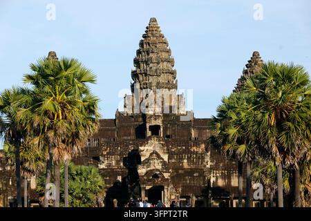 Das UNESCO-Weltkulturerbe von Angkor Wat, ein hinduistisch-buddhistischer Tempelkomplex. Siem Reap. Kambodscha. Stockfoto