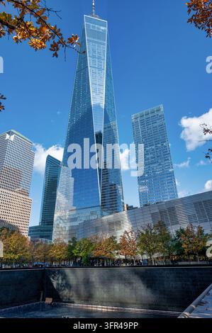 New York, USA - 21. Okt. 2025: One World Trade Center in New York City. Stockfoto