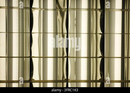 Abstraktion von Neonlichtern, Beleuchtungsdetails. Stockfoto