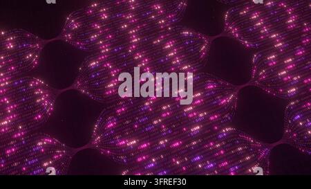 Zero One Flow AI BG 3D-Rendering Stockfoto