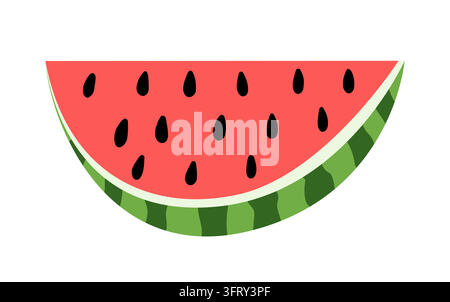 Frische und saftige Wassermelone Stock Vektor