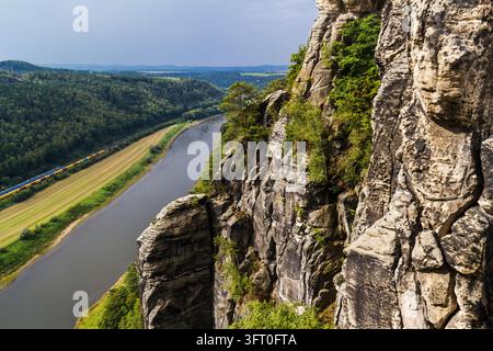 Bastei, Sachsen, Deutschland Stockfoto