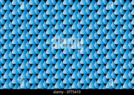 3D-Blau-Dreiecksmuster-Hintergrund Modernes Geometrisches Abstraktes Design Stock Vektor