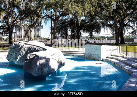 Das Vietnam-Denkmal in Savannah, Georgia. Emmet Park. Stockfoto