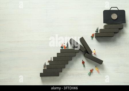 Risikoschutz und Beseitigung des Risikos, Platz für Text Stockfoto