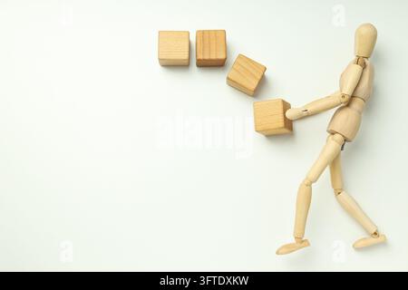 Risikoschutz und Beseitigung des Risikos, Platz für Text Stockfoto