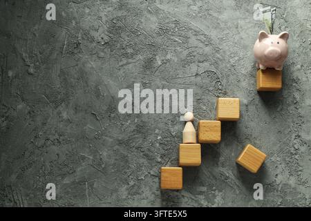 Risikoschutz und Beseitigung des Risikos, Platz für Text Stockfoto