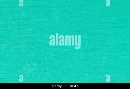 Hintergrundfarbe blau-turquoise gestrichenes Holz mit rauer Textur als Nachrichtenbrett. Stockfoto