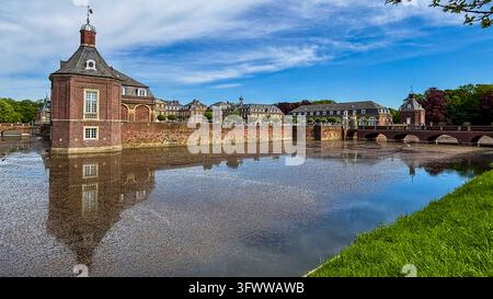 Schloss Nordkirchen in einem Parkland aus dem 18. Jahrhundert Das Versailles des Münsterlands, eines der schönsten Barockschlösser in Deutschland, Nordk Stockfoto
