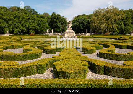 Schloss Nordkirchen in einem Parkland aus dem 18. Jahrhundert Das Versailles des Münsterlands, eines der schönsten Barockschlösser in Deutschland, Nordk Stockfoto