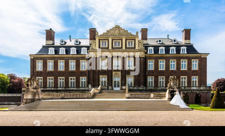 Schloss Nordkirchen in einem Parkland aus dem 18. Jahrhundert Das Versailles des Münsterlands, eines der schönsten Barockschlösser in Deutschland, Nordk Stockfoto