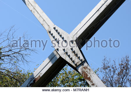 Versteifungsplatte auf der Brücke. Brücke Versteifungsplatte