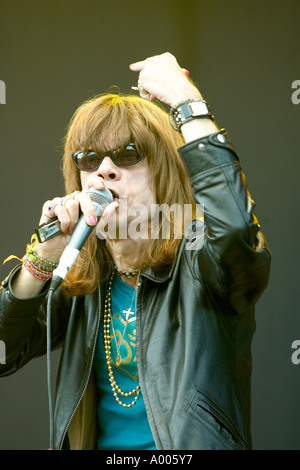 Bild von Edward Moss New York Dolls live im Konzert 2004 Stockfoto