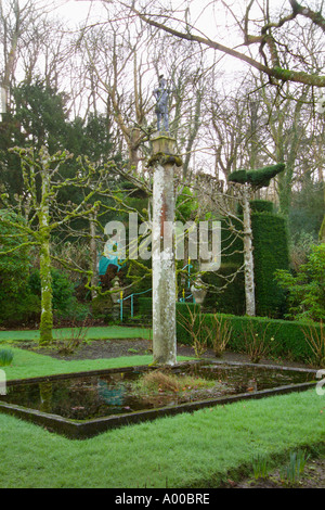 Plas Brondanw North Wales UK des Clough Williams-Ellis-Winter Italianate formalen Garten Stockfoto