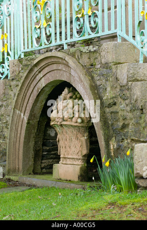 Plas Brondanw North Wales UK des Clough Williams-Ellis-Winter Italianate formalen Garten Stockfoto