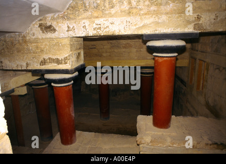 Crete Griechenland Knossos Freitreppe Stockfoto