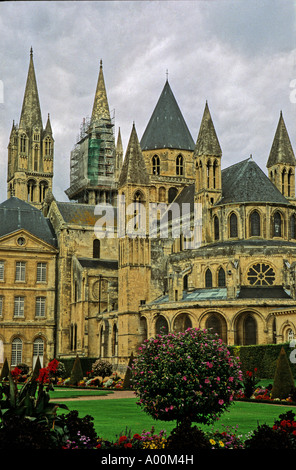 ABTEI FÜR MÄNNER-CAEN-NORMANDIE-FRANKREICH Stockfoto