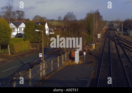 Eisenbahn Bahnhof am Barnt grün, einem Vorort von Birmingham Worcestershire Stockfoto