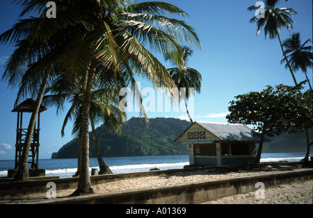 Hütte auf Maracas Beach Trinidad West Indies Stockfoto