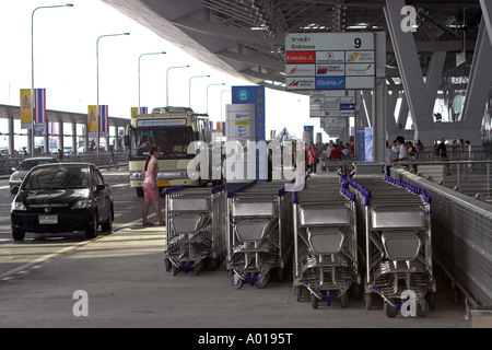 Abflug Ebene neue Suvarnabhumi International Airport Bangkok Thailand Stockfoto