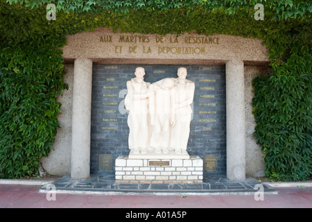 denkmal für WW2 Märtyrer des Widerstands und die von den Nazis deportierten Royan gironde france Stockfoto