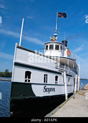 R M S Segwun arbeitet mit der Muskoka Lakes und ist die älteste operative Dampfschiff in Nordamerika. Stockfoto