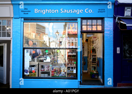 Wurst-Shop in Brighton Stockfoto