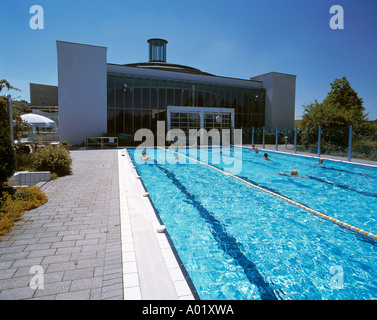 D-Bad Abbach, Donau, Bayern, Kaiser Therme, Thermen, im Freien, Schwimmbad, öffentliches Bad Stockfoto