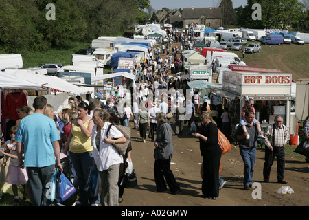 Die Pferdemesse die zweimal jährlich in den Cotswolds Stadt Stow gehalten wird, auf die würde Stockfoto