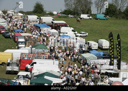 Die Pferdemesse das zweimal im Jahr im Stow stattfindet, auf die würde und ist fest verwurzelt in der Cotswold-Kalender Stockfoto