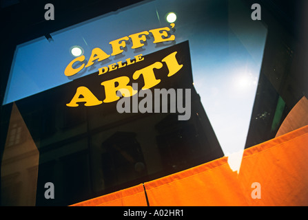 CAFÉ IN TURIN Stockfoto
