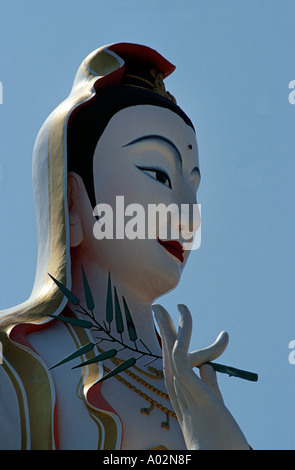 Buddhistischen Skulptur im Tempel Wat Kao-Lad auf Khao Tao Hügel Khao Takiab Hua Hin südlichen Thailand am Meer Stockfoto