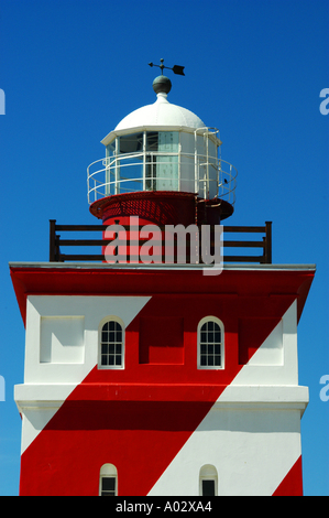 Rot-weiße Leuchtturm Greenpoint Kapstadt Kapstadt Südafrika Stockfoto