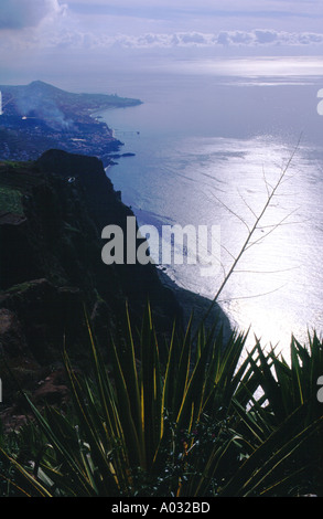 Die Aussicht vom Cabo Girao Madeira behauptet, der 2. höchste Steilküste Europas Stockfoto