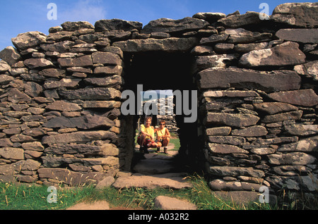 Dunbeg Fort auf der Halbinsel Dingle Irland Stockfoto