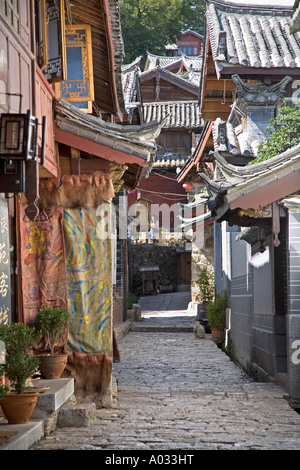 Straßen der Altstadt Lijiang China 3 Stockfoto