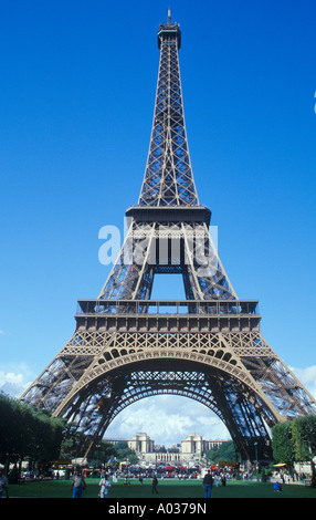 Der Eiffelturm in Paris Stockfoto