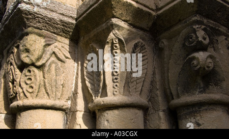 Detail der westlichen Tür, Suffolk Kirche, East Anglia, England UK Stockfoto